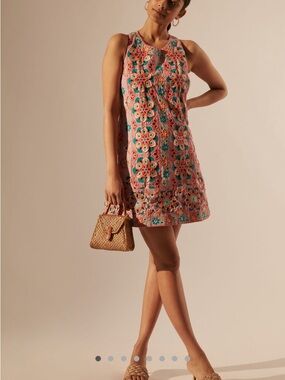 Floral beaded Shift Dress